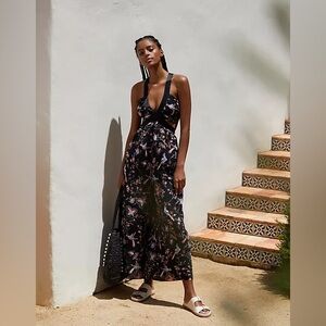 NWT Anthropologie Brinley V-Neck Y2K Butterfly Jumpsuit , Size S